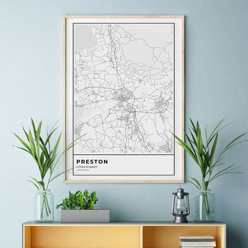 UK map print