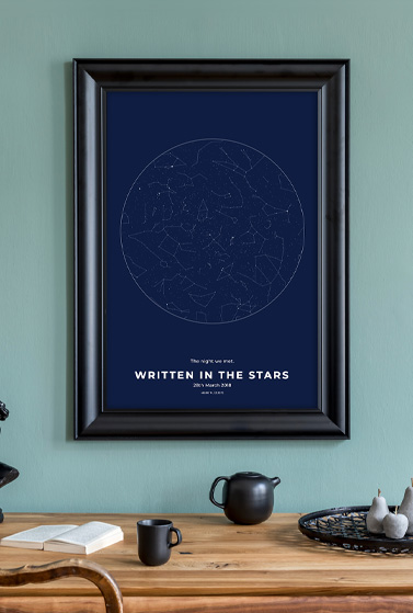 Star map print