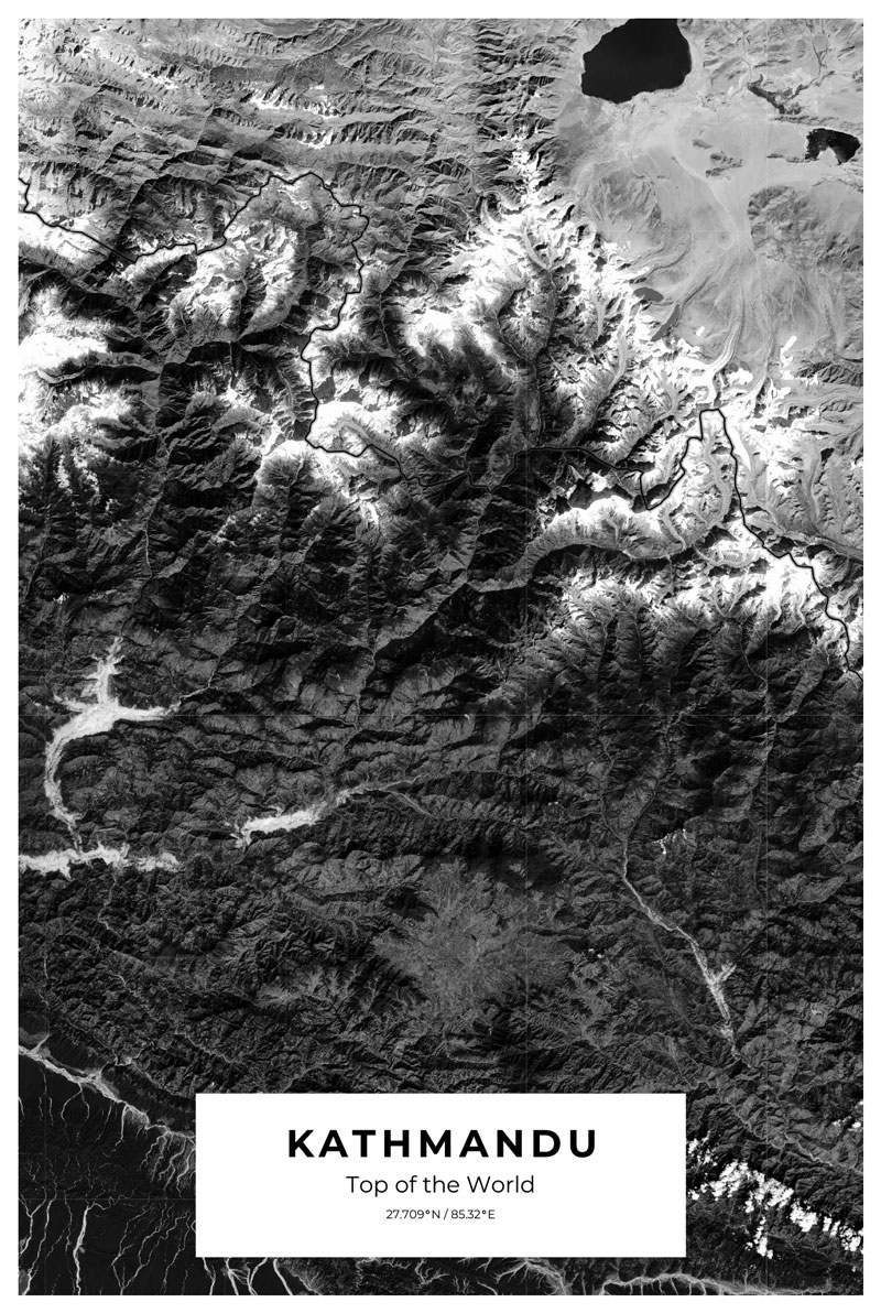 The Himalayas look incredible from above.